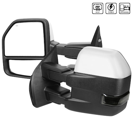 Spec-D Tuning 15-17 Ford F150 Towing Mirrors-Chrome, RMX-F15015F4GH-P-FS RMX-F15015F4GH-P-FS
